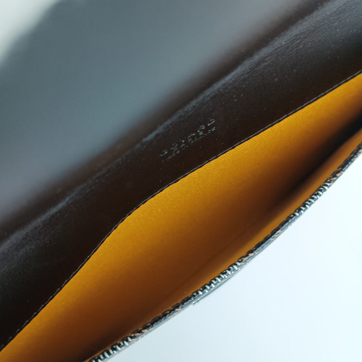 美品 GOYARD ゴヤール クラッチバッグ カモンドMM - ブラック PVC レザー ユニセックス