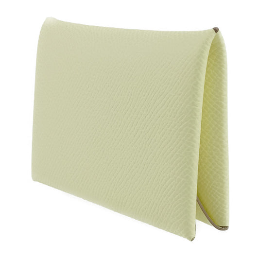 新品未使用展示品 HERMES エルメス カードケース カルヴィ - ジョーヌミルトン(イエロー系) エプソン ユニセックス 名刺入れ