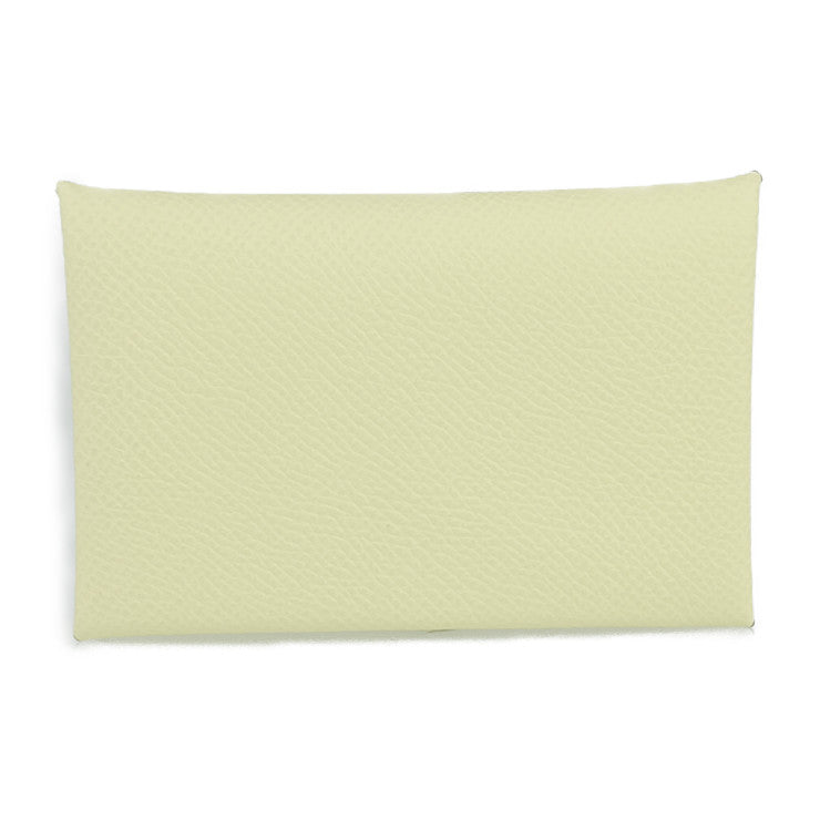 新品未使用展示品 HERMES エルメス カードケース カルヴィ - ジョーヌミルトン(イエロー系) エプソン ユニセックス 名刺入れ