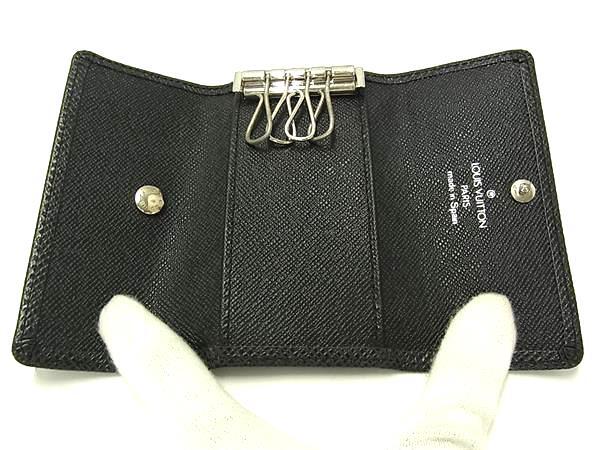 LOUIS VUITTON ルイヴィトン キーケース タイガ ミュルティクレ4 M30522 アルドワーズ レザー ユニセックス シルバー金具 美品