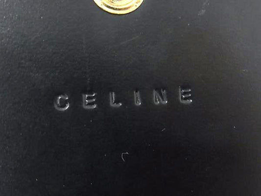 CELINE セリーヌ 財布 マカダム柄 長財布 - ブラック×ブラウン PVC レザー レディース がま口 ゴールド金具
