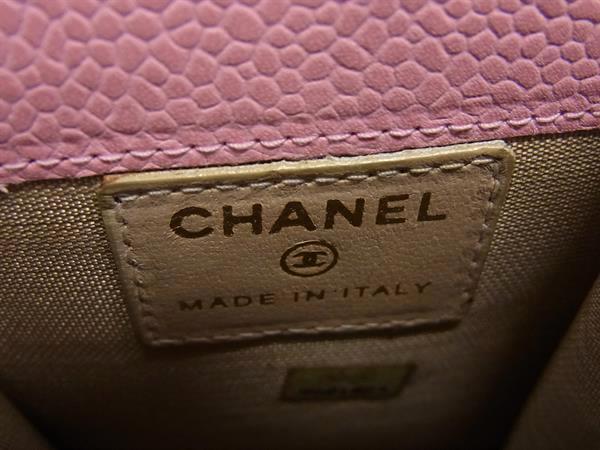 CHANEL シャネル 煙草ケース ココマーク シガレットケース A135511 ピンク系 キャビアスキン レディース