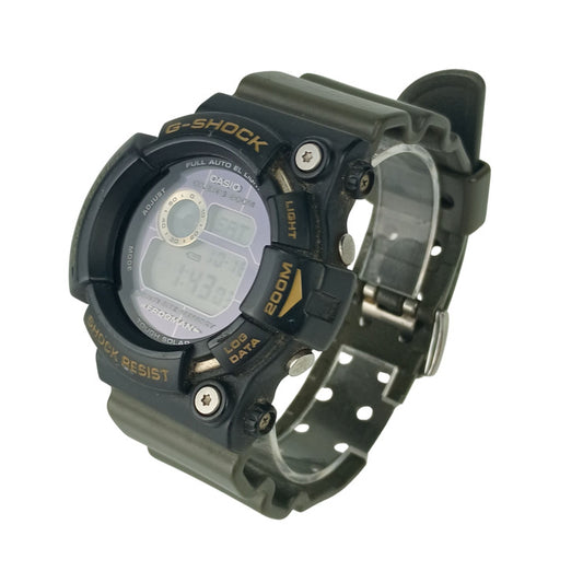 CASIO カシオ 腕時計 GSHOCK フロッグマン トリプルクラウン GW 200TC ブラック文字盤 ラバー メンズ