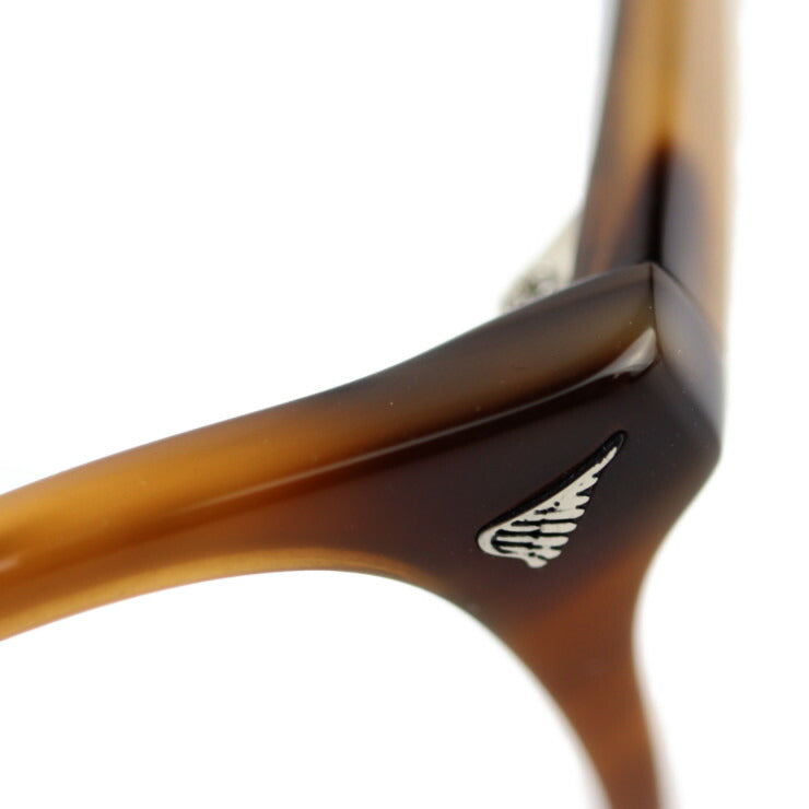 新古未使用展示品 AVIREX アヴィレックス 伊達メガネ メガネ AR202 CR-BR 表記サイズ 48□21-140 プラスチック ブラウン系 メガネフレーム アジアンフィット ウェリントン マーブル模様