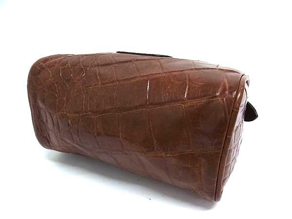 BALLY バリー ハンドバッグ - ブラウン クロコダイル型押しレザー レディース 2WAY ミニ