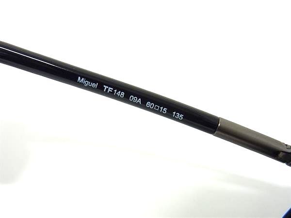 TOM FORD トムフォード サングラス Miguel TF148 09A ブラック プラスチック メタル メンズ ティアドロップ 超美品