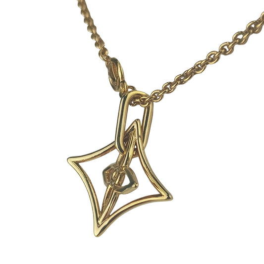 LOUIS VUITTON ルイヴィトン ネックレス コリエ・LV ツイッギー ポインテッド フラワー M00980 ゴールド メタル レディース