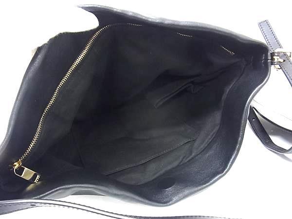 Sacai サカイ ショルダーバッグ ブラック レザー レディース 美品