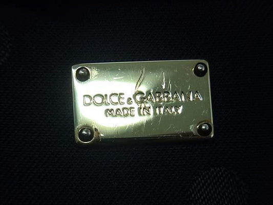 DOLCE&GABBANA ドルチェアンドガッバーナ クラッチバッグ BM1658 ブラック レザー メンズ ゴールド金具 美品