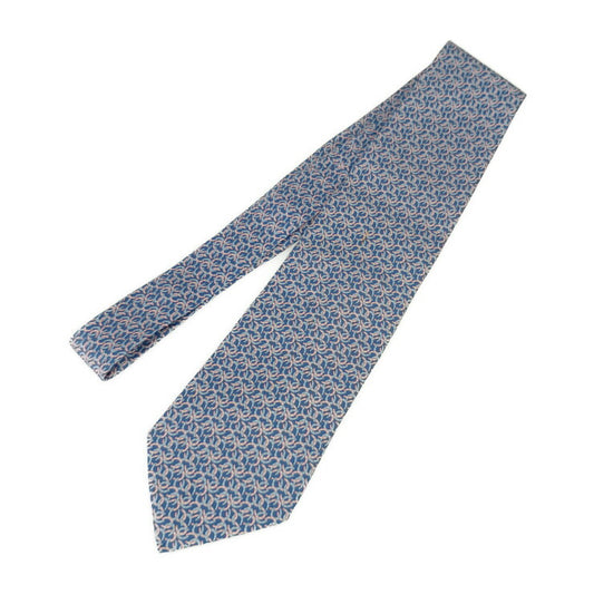 Salvatore Ferragamo サルヴァトーレ フェラガモ ネクタイ ネクタイ - ブルー系 ピンク系 シルク100% メンズ 馬蹄柄 総柄
