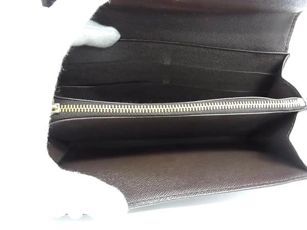 LOUIS VUITTON ルイヴィトン 財布 ダミエ ポルトフォイユ サラ N61726 エベヌ PVC レザー ユニセックス 二つ折り 長財布 ゴールド金具