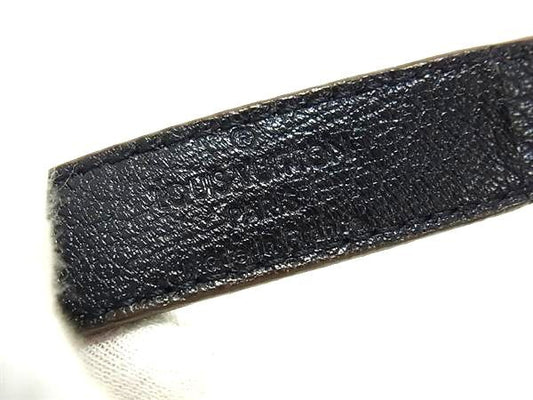 LOUIS VUITTON ルイヴィトン ブレスレット グッドラック ブレス M64441 ブラウン オーストリッチ ユニセックス ゴールド金具 美品