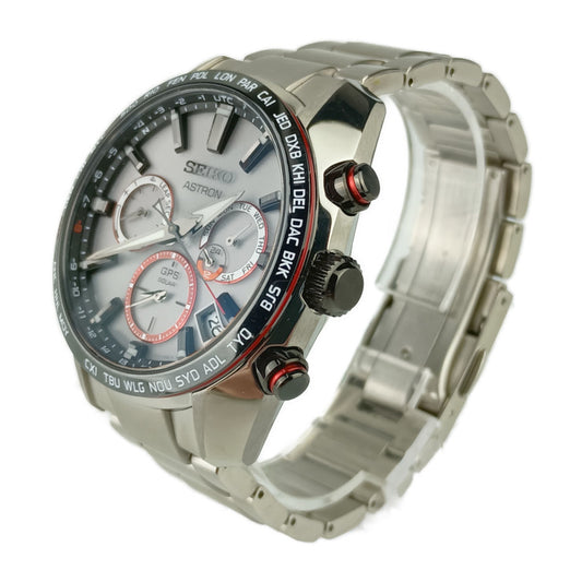 超美品 SEIKO セイコー 腕時計 ボブルヘッドフィギア付き アストロン 大谷翔平2020年 1700本限定モデル グローバルライン 5X53-0BE0 / SBXC081 シルバー ホワイト ステンレス メンズ GPS ソーラー電波