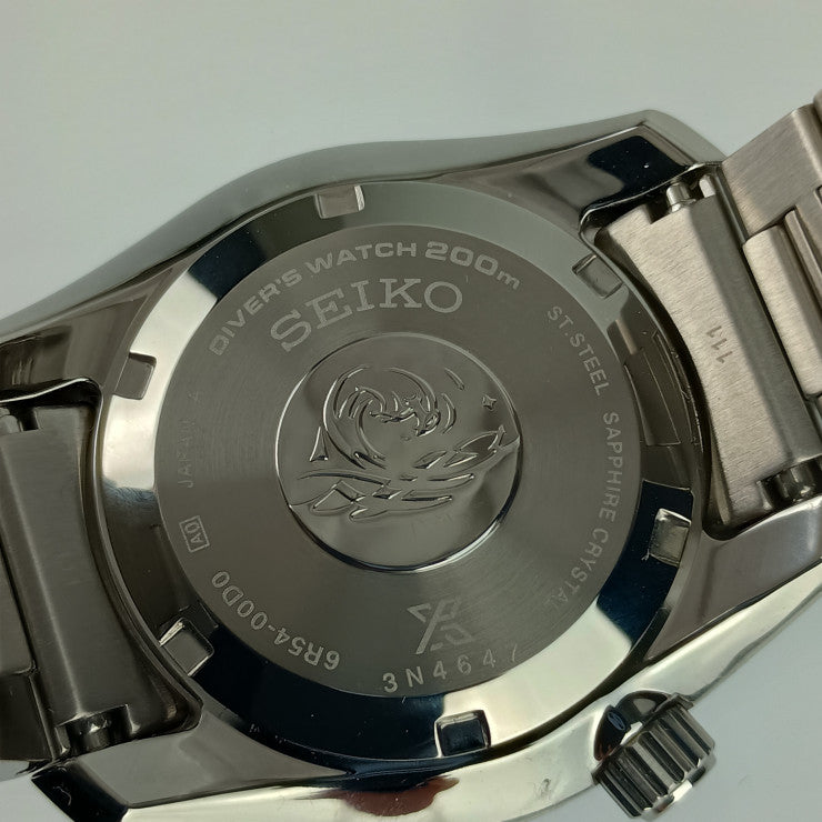 超美品 SEIKO セイコー 腕時計 PROSPEX プロスペックス ダイバースキューバGMT 6R54-00D0 / SBEJ011 シルバー ブラック ステンレス メンズ 自動巻き