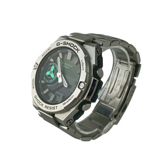 CASIO カシオ 腕時計 GSHOCK GSTEEL GSTB500 Series GSTB500AD3AJF カーキ文字盤 シルバー 樹脂/SS メンズ アナデジ 美品