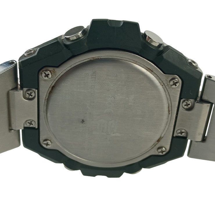 CASIO カシオ 腕時計 GSHOCK GSTEEL GSTB500 Series GSTB500AD3AJF カーキ文字盤 シルバー 樹脂/SS メンズ アナデジ 美品