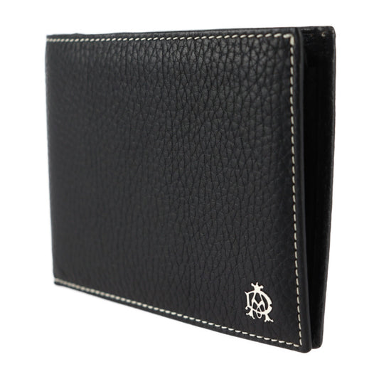 新古未使用展示品 Dunhill ダンヒル BILLFOLD 4CC & COIN PURSE 二つ折り財布 L2KE32A カーフレザー ブラック シルバー金具