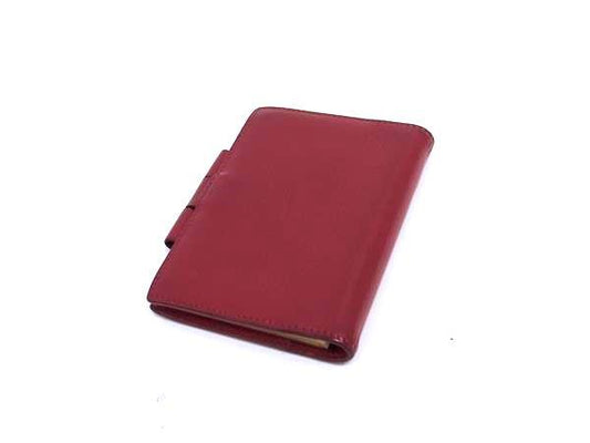 HERMES エルメス 手帳 アジェンダPM - レッド系 クシュベル ユニセックス シルバー金具 〇Y刻印