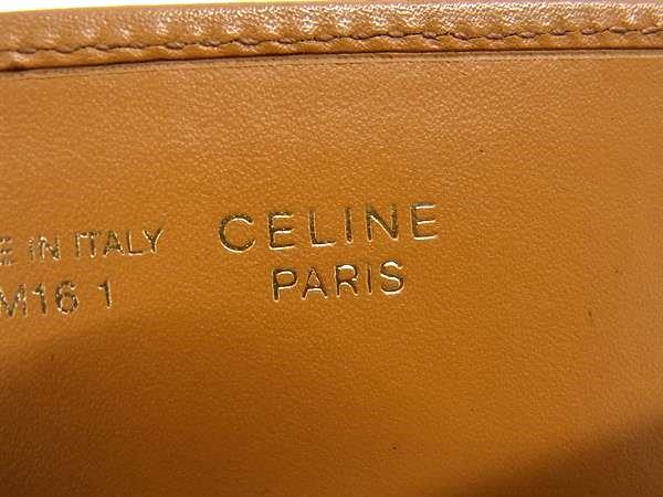 CELINE セリーヌ 長財布 マカダム フラップウォレット M16 ブラウン系 PVC×レザー レディース ヴィンテージ 二つ折り がま口