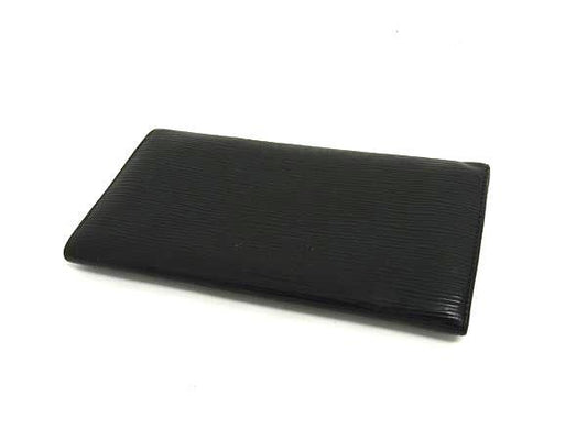 LOUIS VUITTON ルイヴィトン 長財布 エピ ポシェット ポルトモネ クレディ M63572 ブラック レザー レディース ゴールド金具