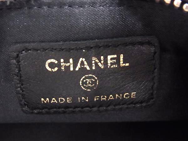 CHANEL シャネル ポーチ ニュートラベルライン ブラック ナイロン レディース ココマーク ゴールド金具 美品