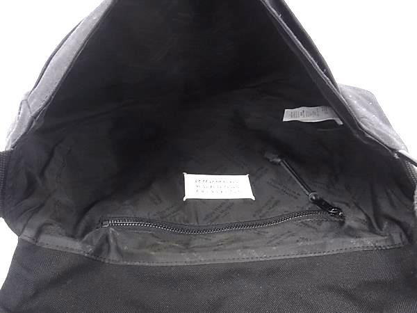 Maison Margiela メゾンマルジェラ ショルダーバッグ 4ステッチ S55WG0114 ブラック ナイロンキャンバス ユニセックス メッセンジャーバッグ 美品