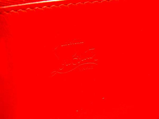 Christian Louboutin クリスチャンルブタン 財布 パネトーネ ブラック ゴールド レザー ユニセックス スパイクスタッズ ラウンドファスナー 長財布 ゴールド金具 美品