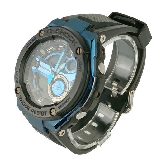 CASIO カシオ 腕時計 G-SHOCK G-STEEL Gショック Gスチール GST-200CP-2AJF ブラック ブラック&ブルー文字盤 樹脂 ステンレス メンズ デジタル クオーツ
