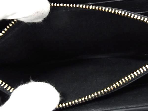 Salvatore Ferragamo フェラガモ 財布 ガンチーニ IY-22D184 ブラック レザー レディース 三つ折り長財布 ゴールド金具 美品