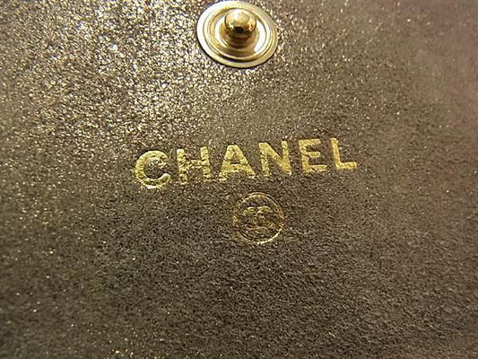 CHANEL シャネル 財布 マトラッセ - ブラック系 レザー×ビニール レディース 二つ折り長財布 ヴィンテージ加工