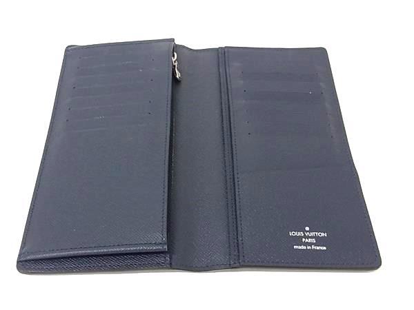 LOUIS VUITTON ルイヴィトン 財布 ポルトフォイユ ブラザ M61816 ブルーマリーヌ エピ メンズ 二つ折り長財布 美品