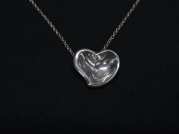 TIFFANY&Co ティファニー ネックレス エルサペレッティ カーブドハート - シルバー SV925 レディース 美品