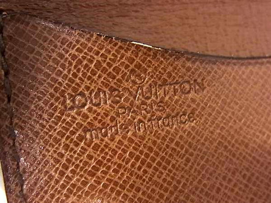 LOUIS VUITTON ルイヴィトン コインケース モノグラム ポルトモネ グゼ M61970 ブラウン系 PVC レザー ユニセックス 美品