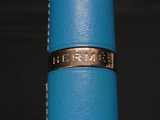 HERMES エルメス 香水ケース レフィラブル アトマイザー - ブルー系 レザー ユニセックス 携帯用