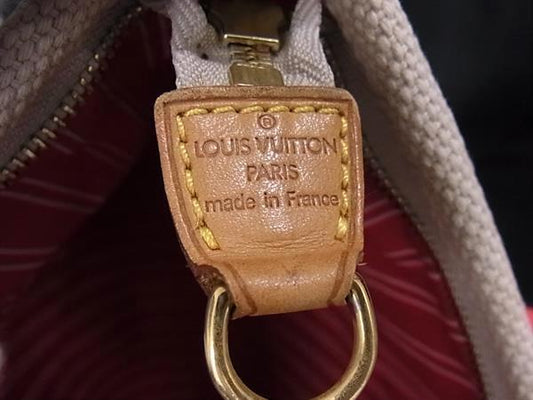 LOUIS VUITTON ルイヴィトン トートバッグ アンティグア カバMM M40035 ベージュ レッド キャンバス レザー レディース ゴールド金具