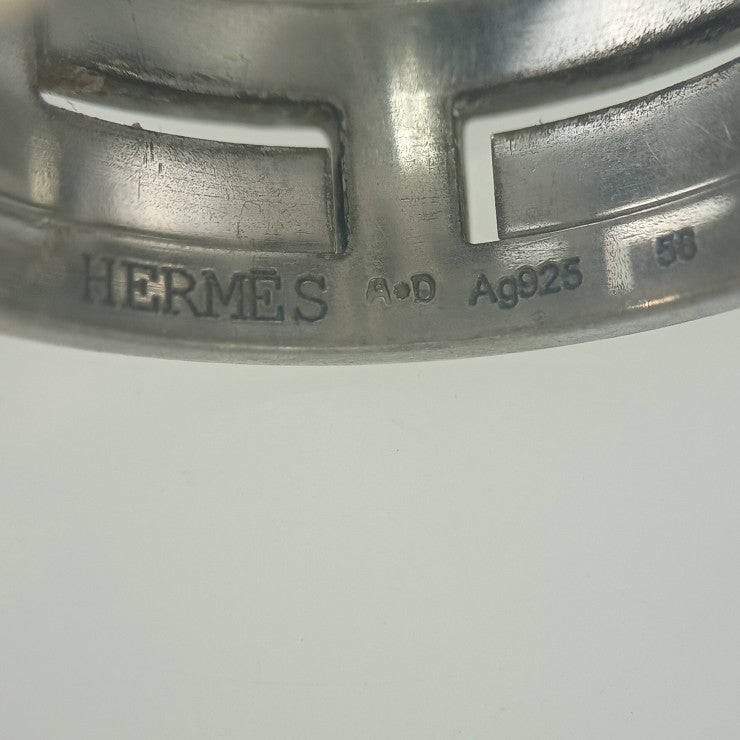 HERMES エルメス 指輪 ムーブアッシュ リング - シルバー Ag925 ユニセックス #56