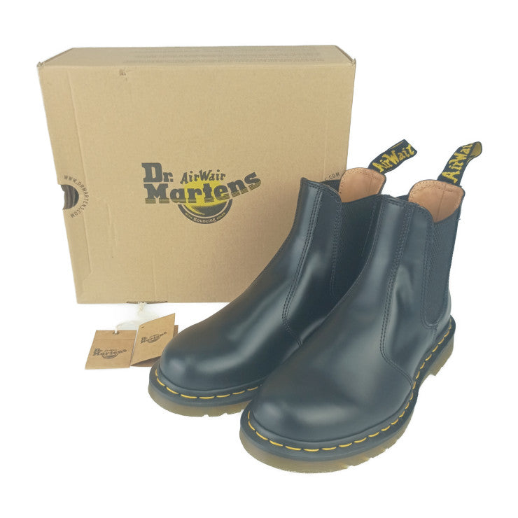 新品未使用展示品 Dr.Martens ドクターマーチン ブーツ 2976 YS チェルシーブーツ 22227001 ブラック スムースレザー レディース サイドゴア ショートブーツ 参考25cm