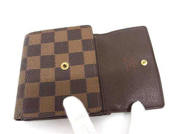 LOUIS VUITTON ルイヴィトン 財布 ポルトフォイユ エリーズ N61654 エベヌ(ブラウン) ダミエ レディース 三つ折り