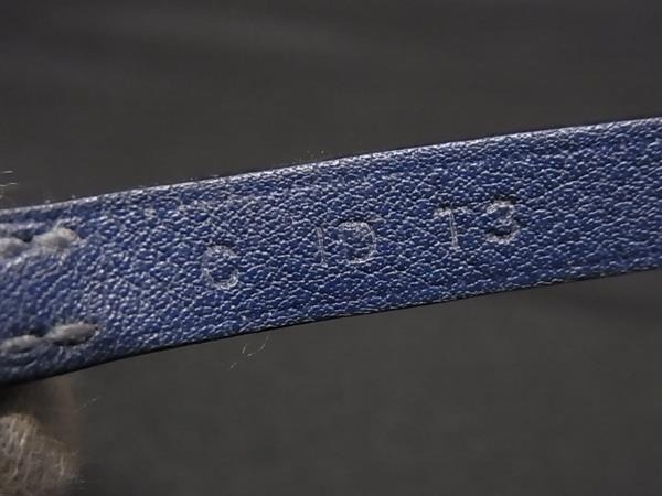 美品 HERMES エルメス チョーカー エトリエ ドゥブルトゥール - ブルー系 ヴォースイフト レディース シルバー金具 2連 ブレスレット