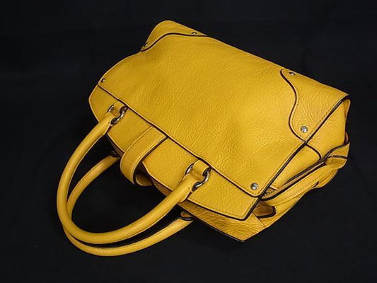 COACH コーチ ハンドバッグ マーサーサッチェル24 37779 イエロー系 レザー レディース 2WAY シルバー金具