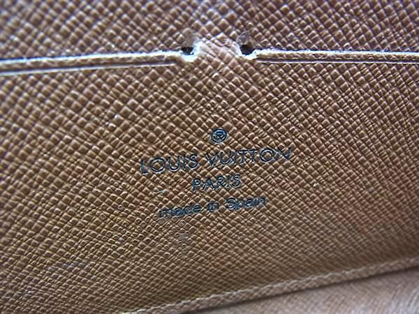 LOUIS VUITTON ルイヴィトン 長財布 ジッピーウォレット M60017 ブラウン PVC レザー ユニセックス ゴールド金具
