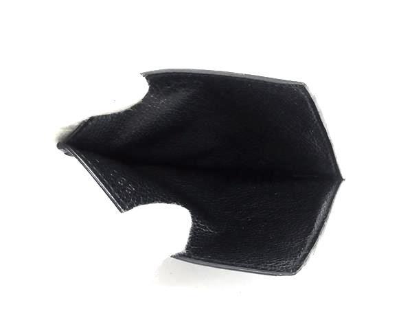 美品 PRADA プラダ カードケース トライアングルロゴ 2MC223 ブラック レザー メンズ 三角ロゴプレート シルバー金具