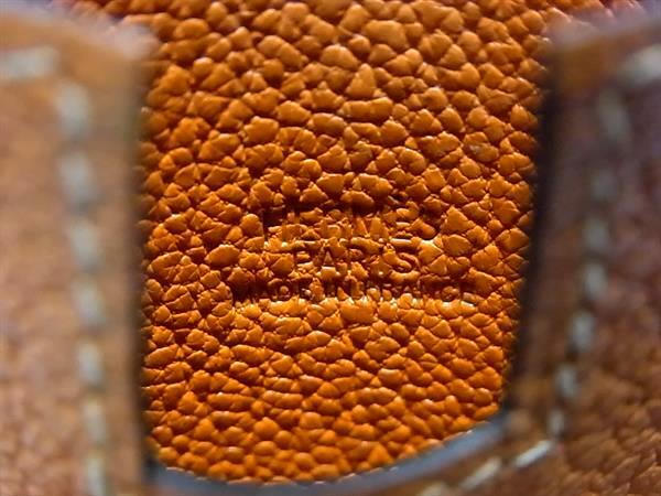 美品 HERMES エルメス カードケース ロドリング - オレンジ系 シェーブル ユニセックス