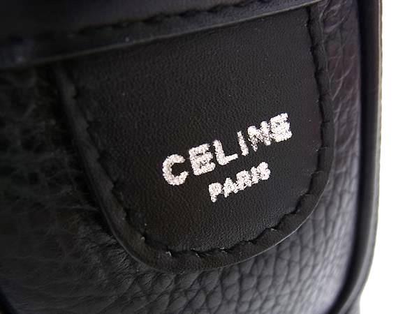 CELINE セリーヌ ビジネスバッグ マカダム ブリーフケース - ブラック レザー メンズ ヴィンテージ M09 シルバー金具