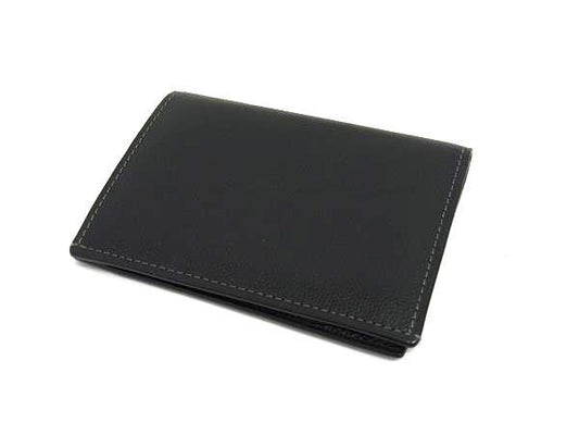 美品 Cartier カルティエ カードケース サントス - ブラック レザー メンズ シルバー金具