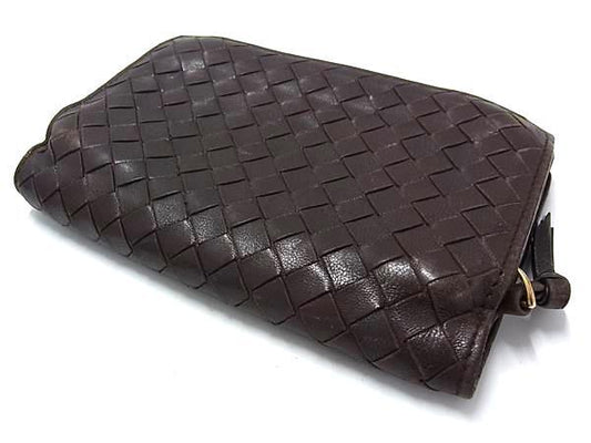BOTTEGA VENETA ボッテガヴェネタ 財布 イントレチャート 二つ折り財布 121060 ブラウン レザー ユニセックス