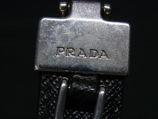 PRADA プラダ キーホルダー ロボット 2PP040 ブラック マルチカラー サフィアーノレザー ユニセックス シルバー金具