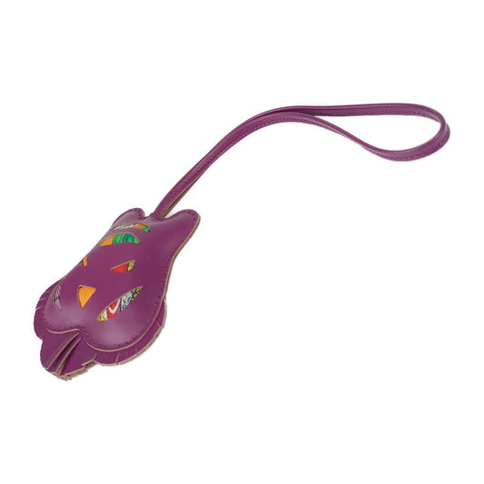 新古未使用展示品 HERMES エルメス バッグチャーム petit H Charm Tigre プティアッシュ H チャーム《トラH》 - パープル系 アニョーミロ ユニセックス