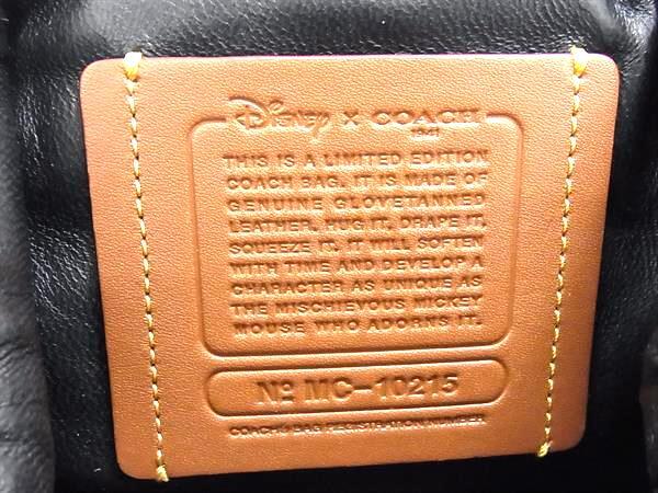 美品 COACH コーチ ハンドバッグ ディズニー コラボ がま口型 2WAYバッグ 37980 レッド レザー レディース ショルダーバッグ