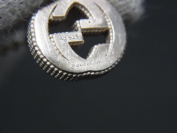 GUCCI グッチ ネックレス インターロッキングG 479221 シルバー Ag925 レディース フラワー型ボールチェーン
